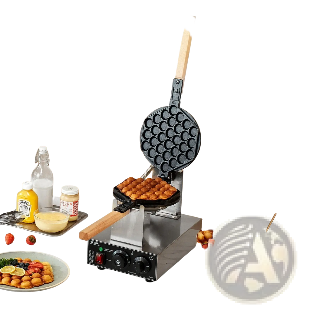 Bubble Waffle Maker 1400w Commercial Egg Pancake Baker