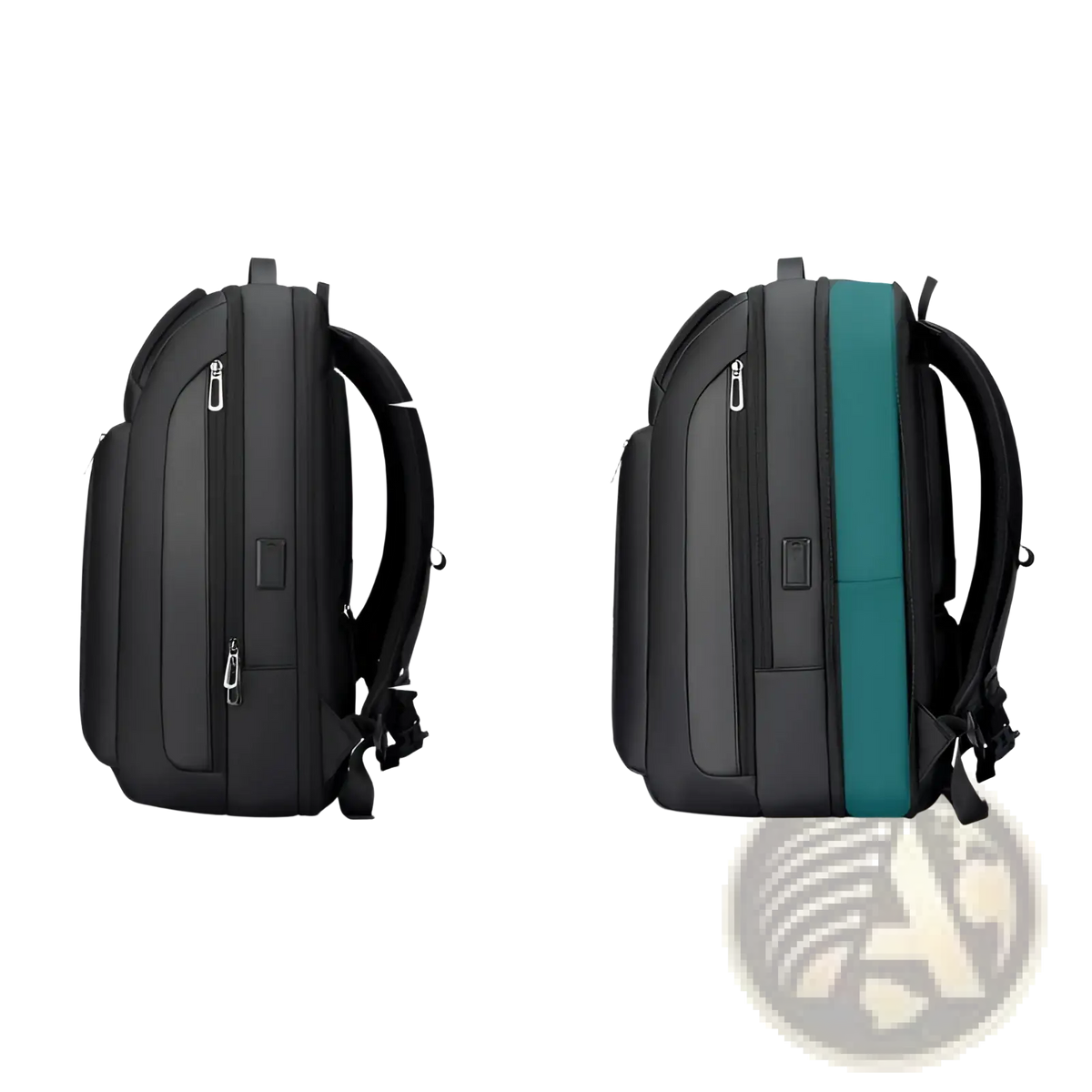 Business Travel Backpack Sleek Oxford Laptop Bag