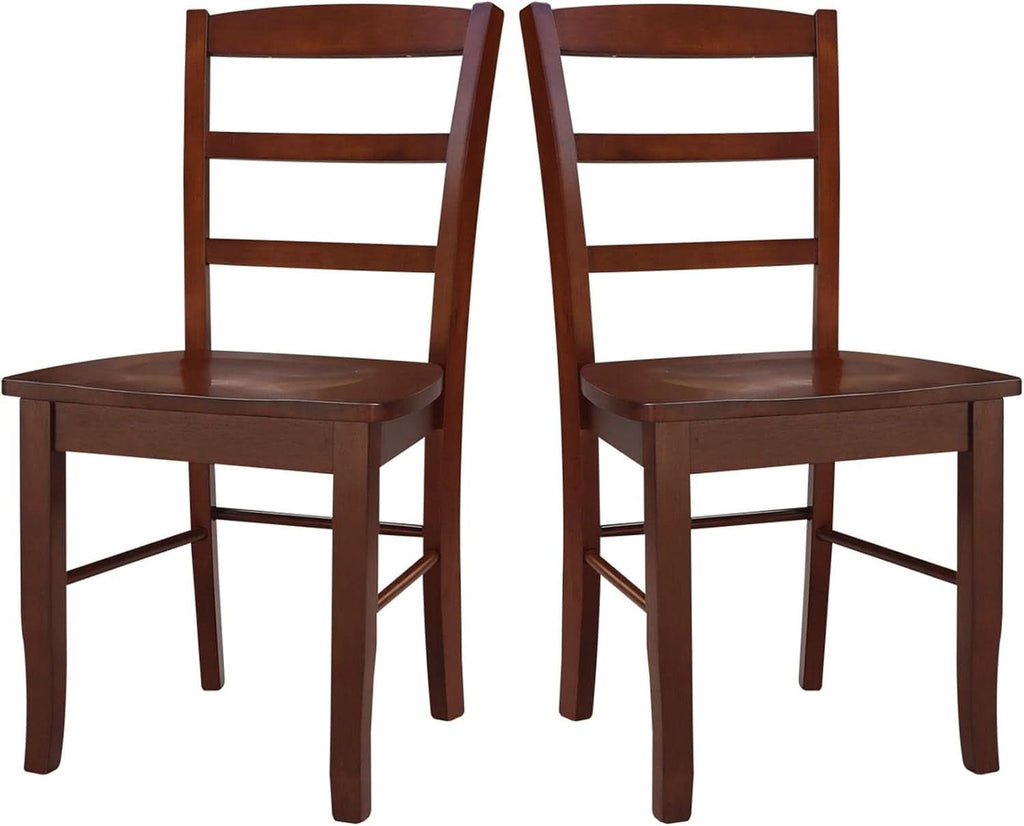 International Concepts Madrid Ladder Back Chair Espresso