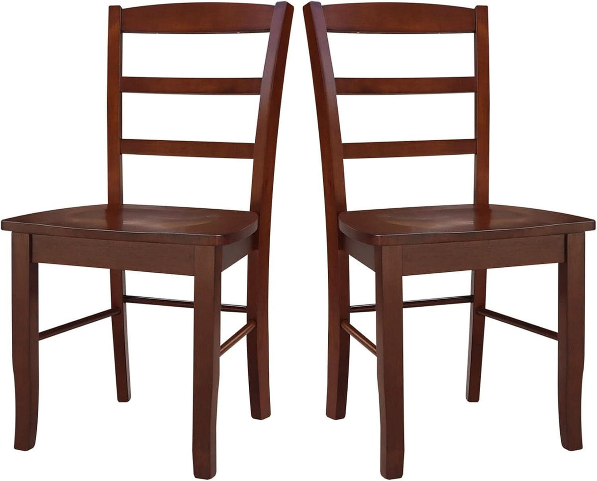 International Concepts Madrid Ladder Back Chair Espresso