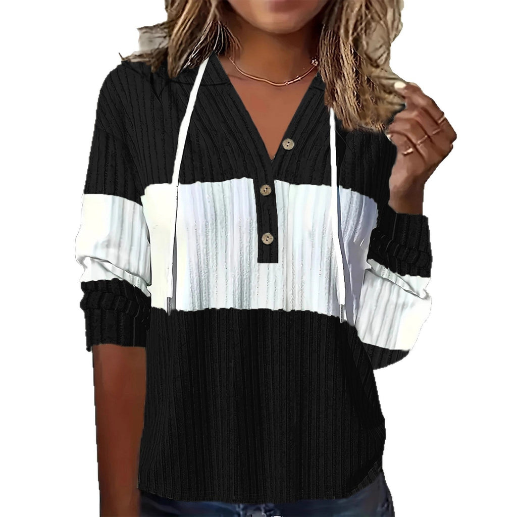 Patchwork Versatile Dress And Hooded Long-sleeve Top