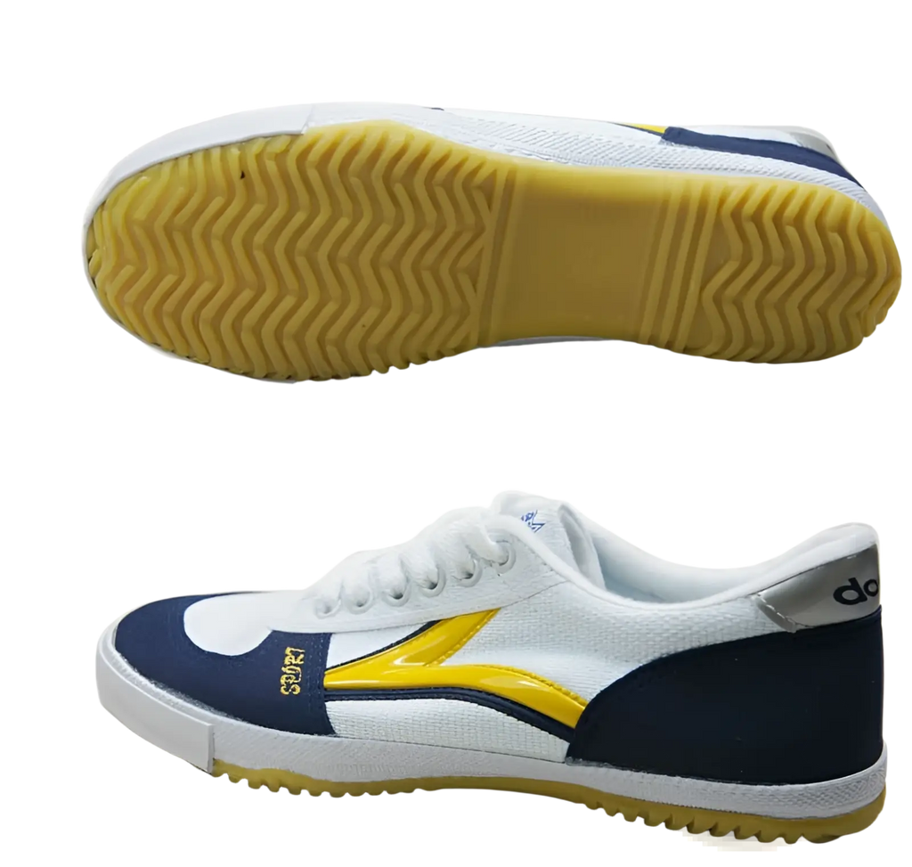Canvas Couple Sneakers with Yellow Lightning Bolt Design
