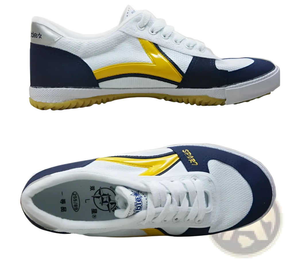 Canvas Couple Sneakers with Yellow Lightning Bolt Design