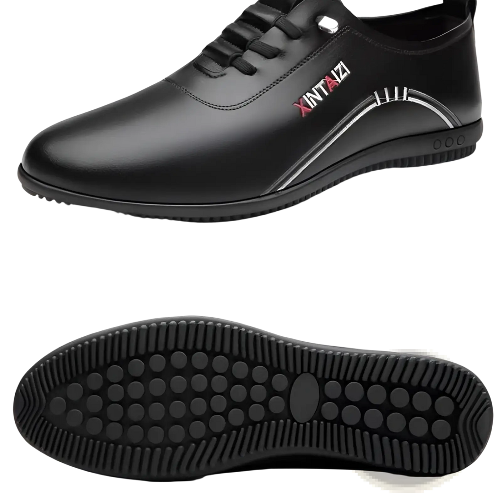Casual Leather Flat Sneakers Lightweight Breathable