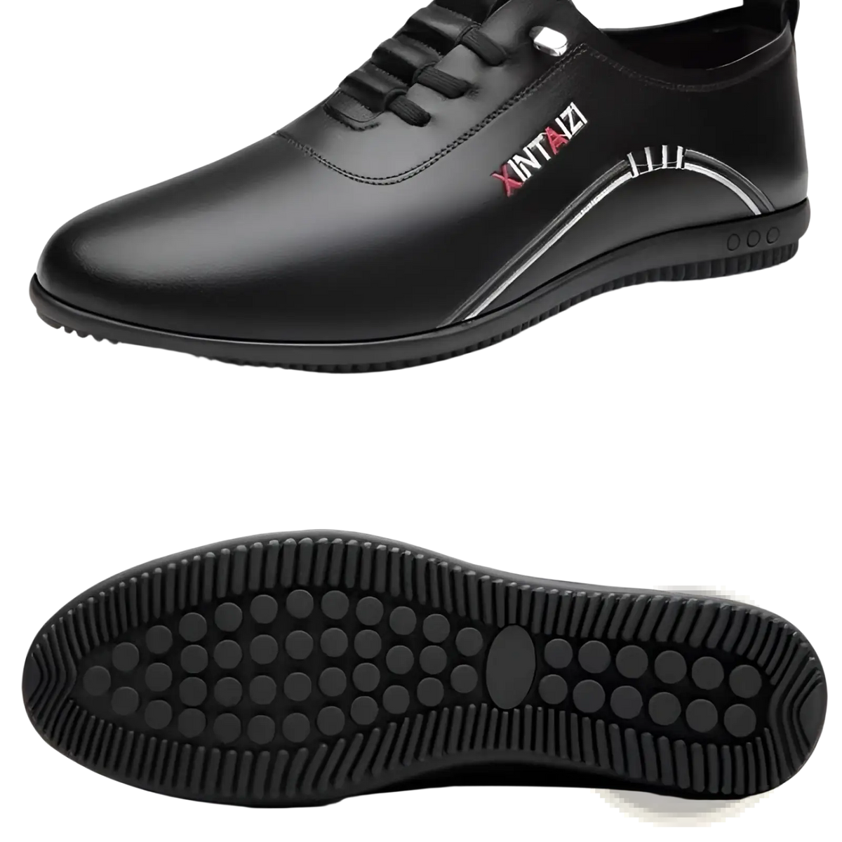 Casual Leather Flat Sneakers Lightweight Breathable
