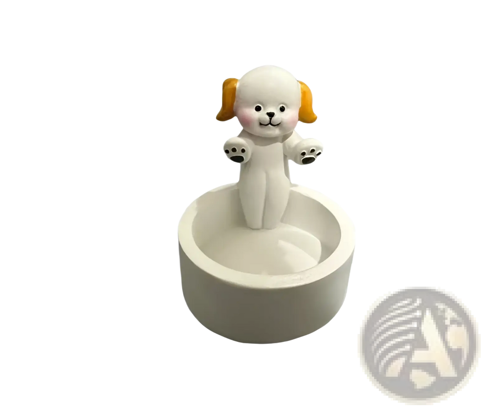 Cat Candlestick Holder Ceramic Kitten Tea Light Stand