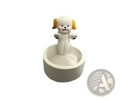 Cat Candlestick Holder Ceramic Kitten Tea Light Stand