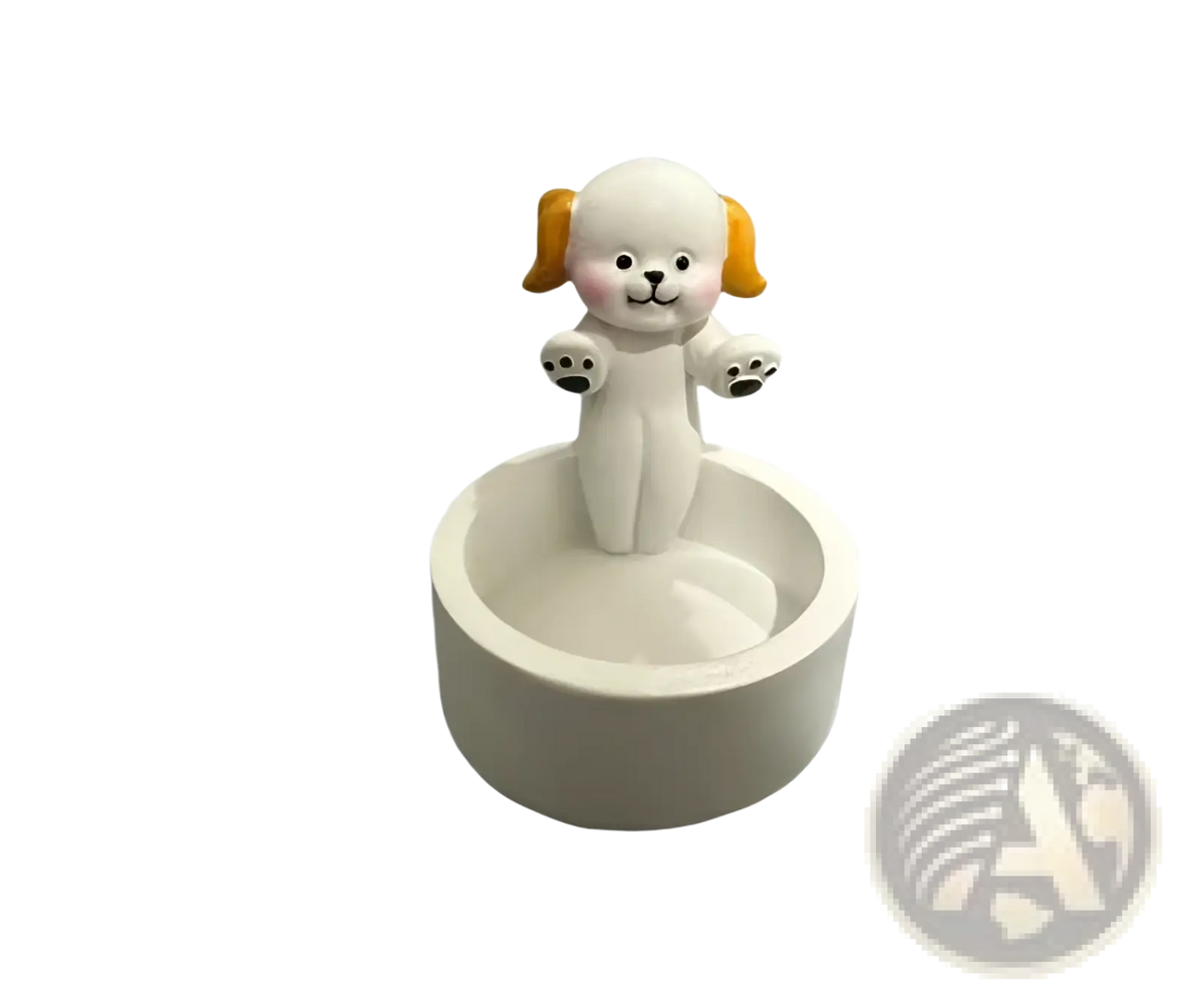 Cat Candlestick Holder Ceramic Kitten Tea Light Stand