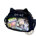 Cat Messenger Bag Clear Ita Panel Crossbody Bag
