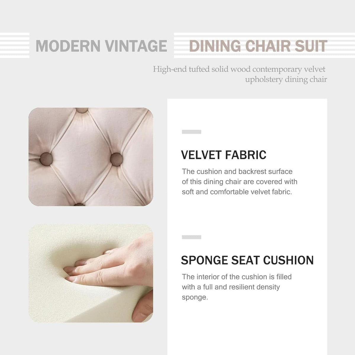 Velvet Dining Chairs Set Of 4 Beige With Ring Pull Trim