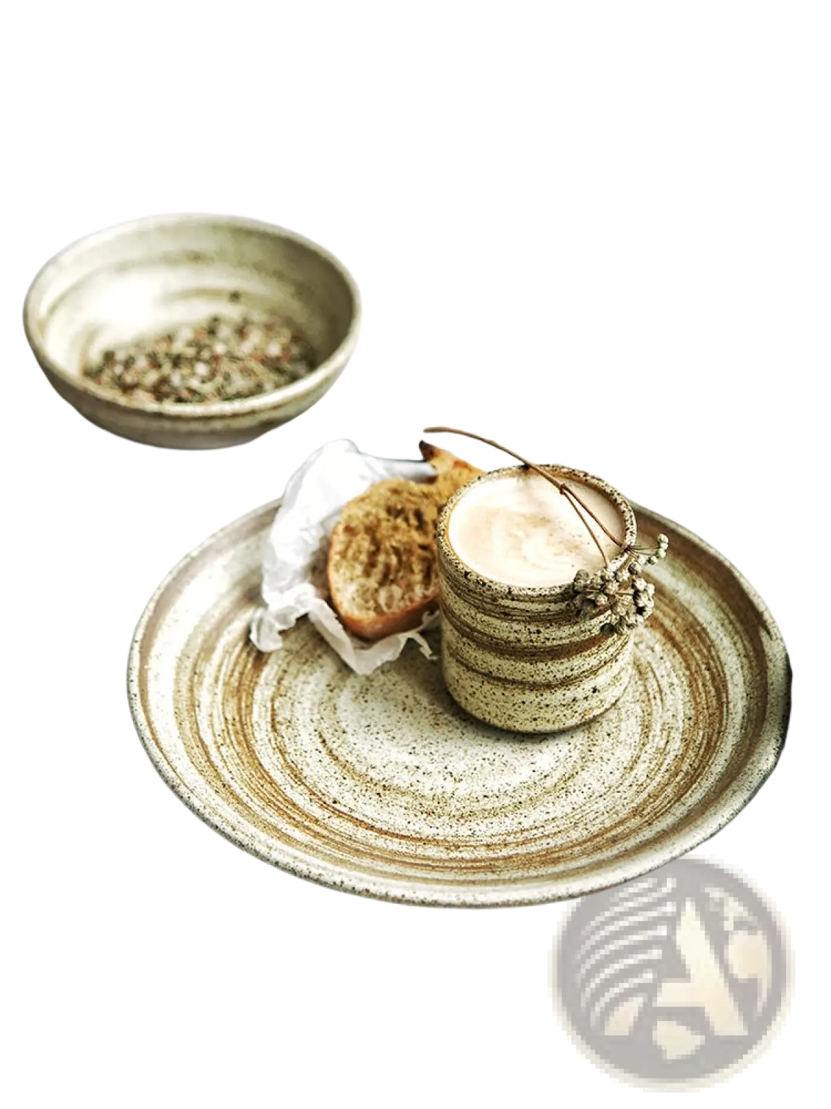 Ceramic Rustic Speckled Stoneware Tableware Set