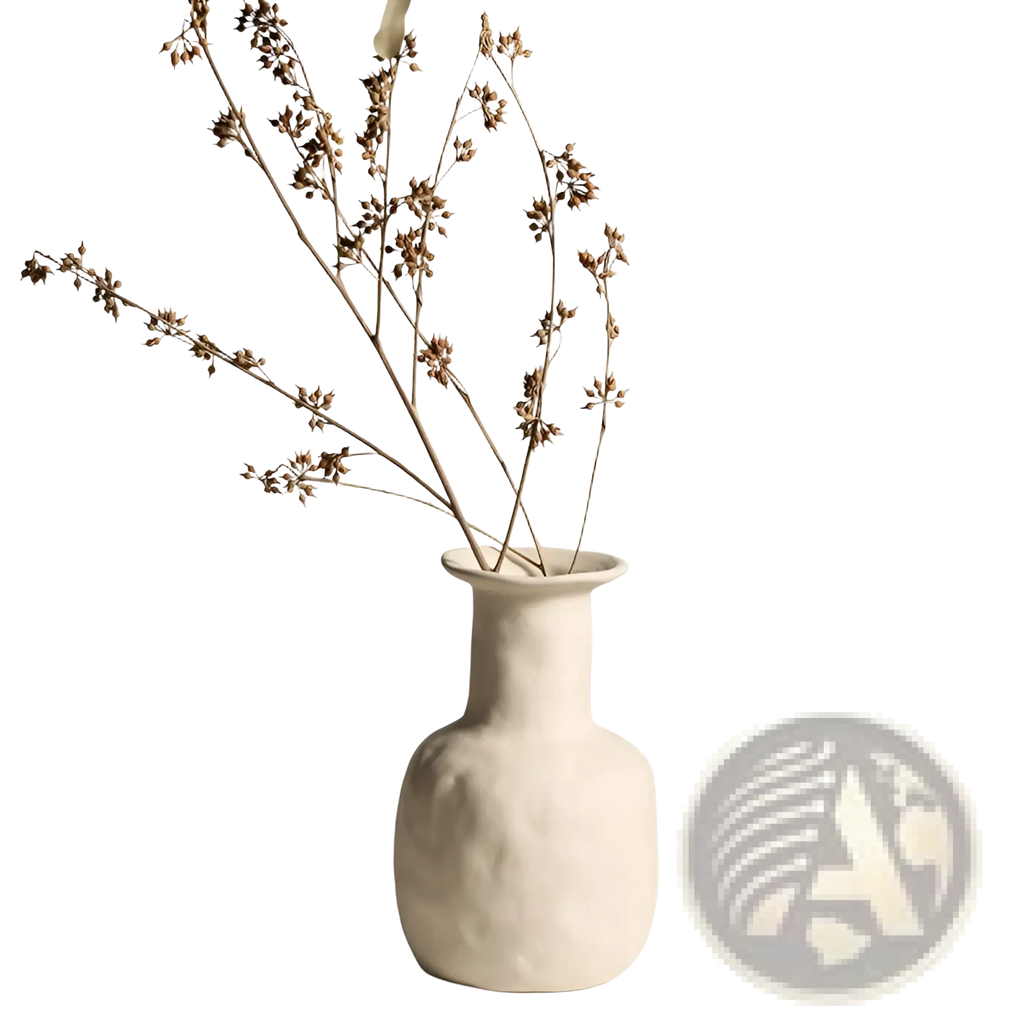 Ceramic Vase Minimalist Scandinavian Textured Pottery