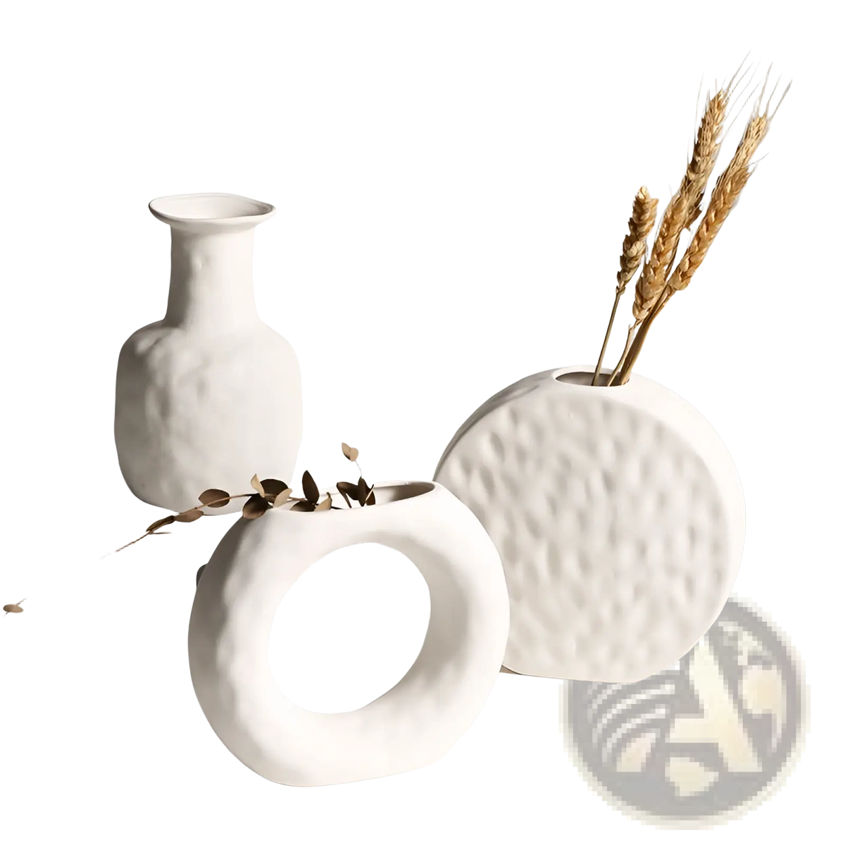 Ceramic Vase Minimalist Scandinavian Textured Pottery
