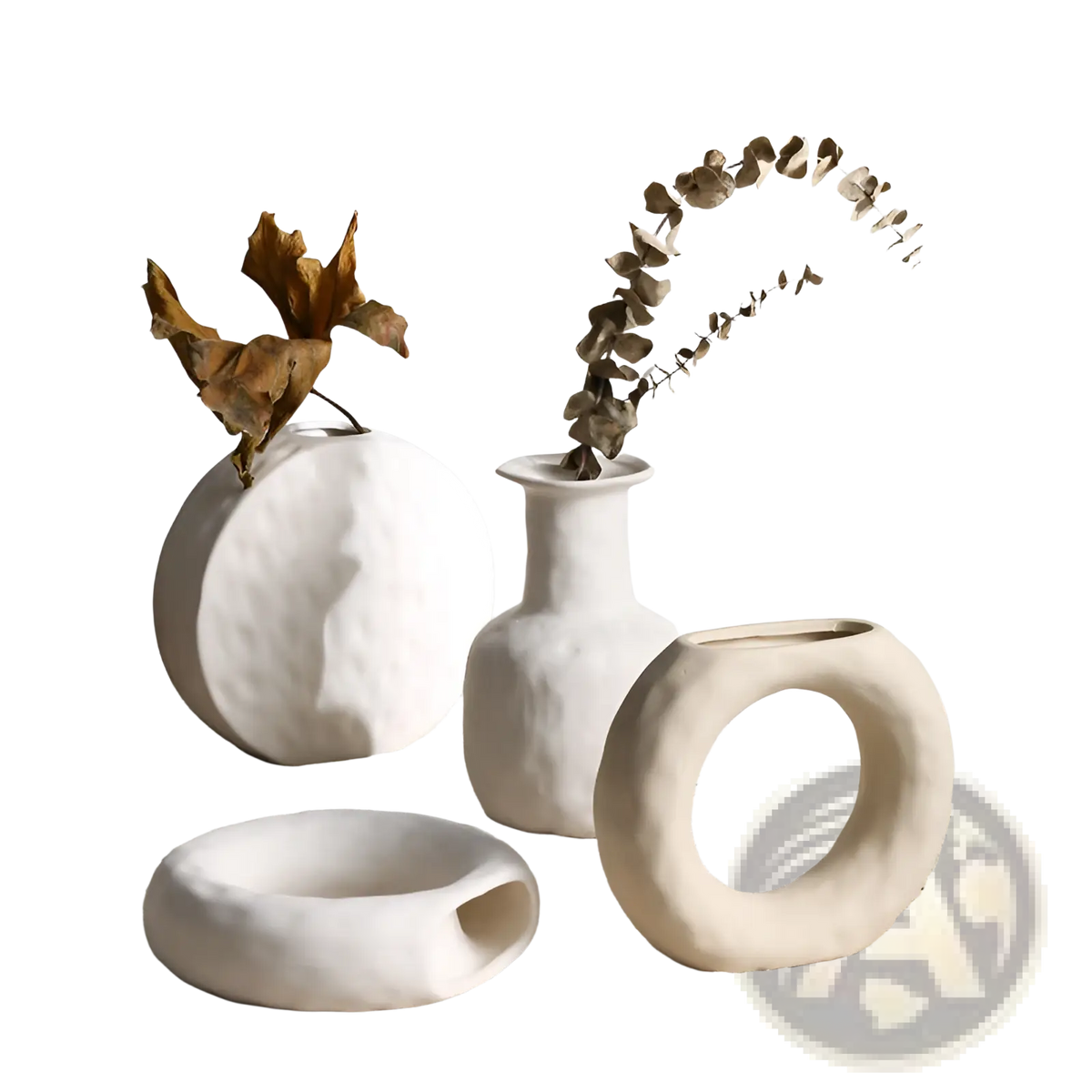 Ceramic Vase Minimalist Scandinavian Textured Pottery