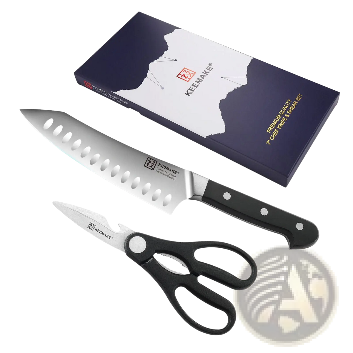 Chef Knife Set with Stainless Steel Kitchen Shears