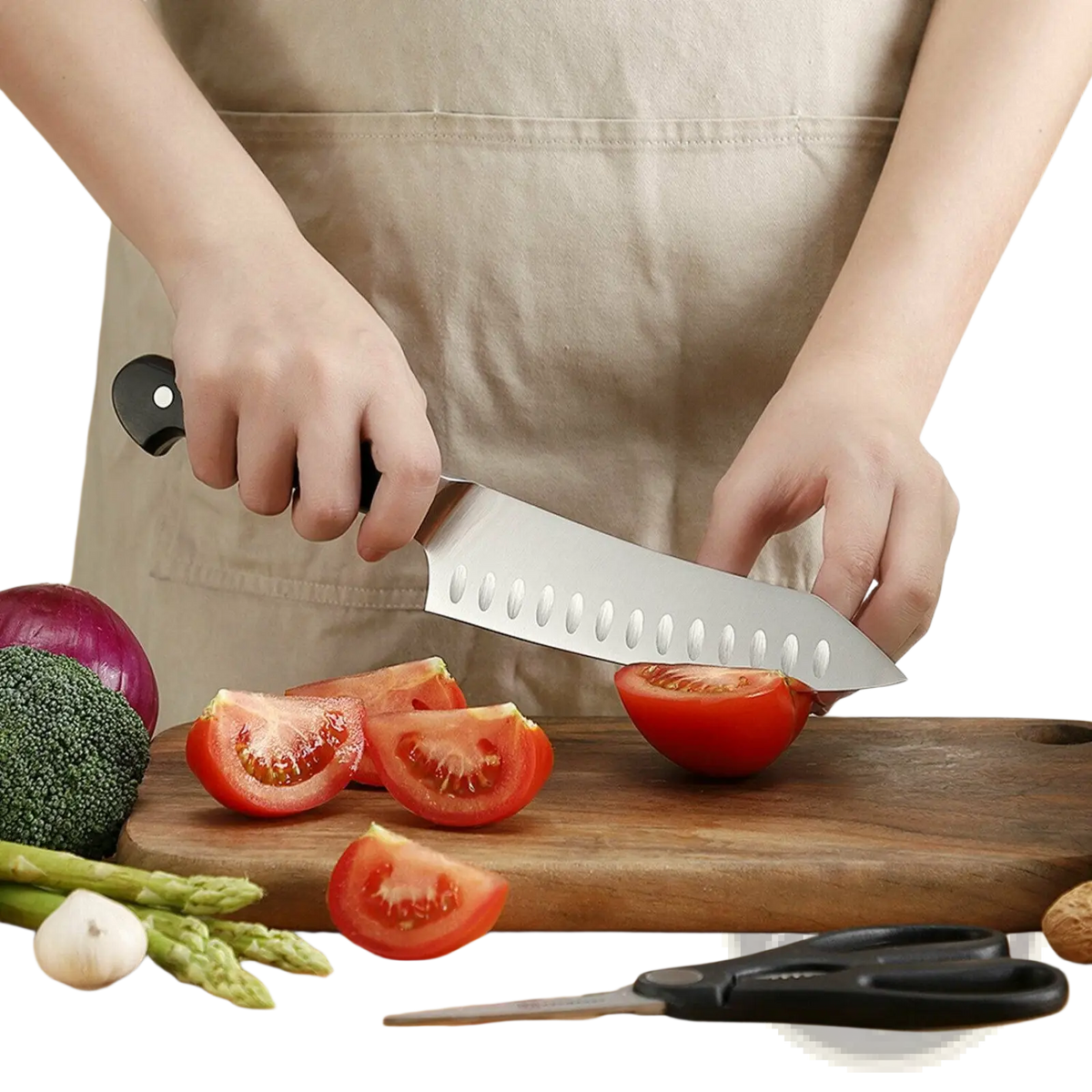 Chef Knife Set with Stainless Steel Kitchen Shears