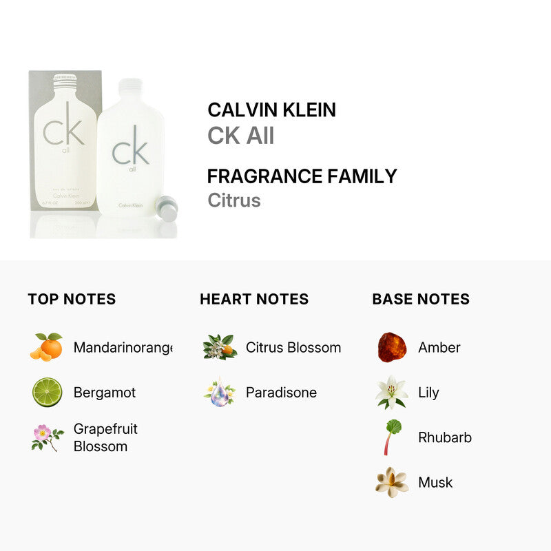 Calvin Klein All Eau de Toilette Men 6.7 oz
