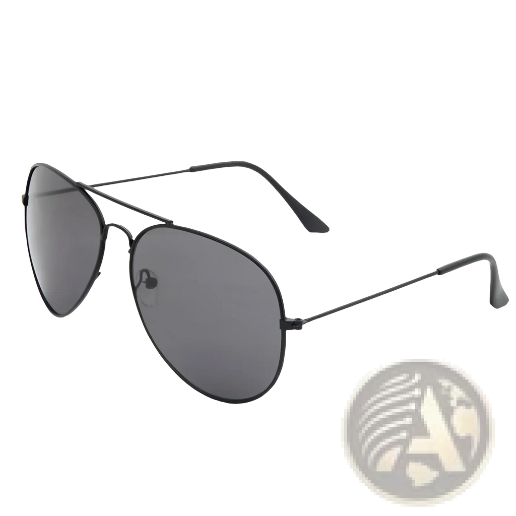 Classic Unisex Metal Aviator Sunglasses with Uv Protection