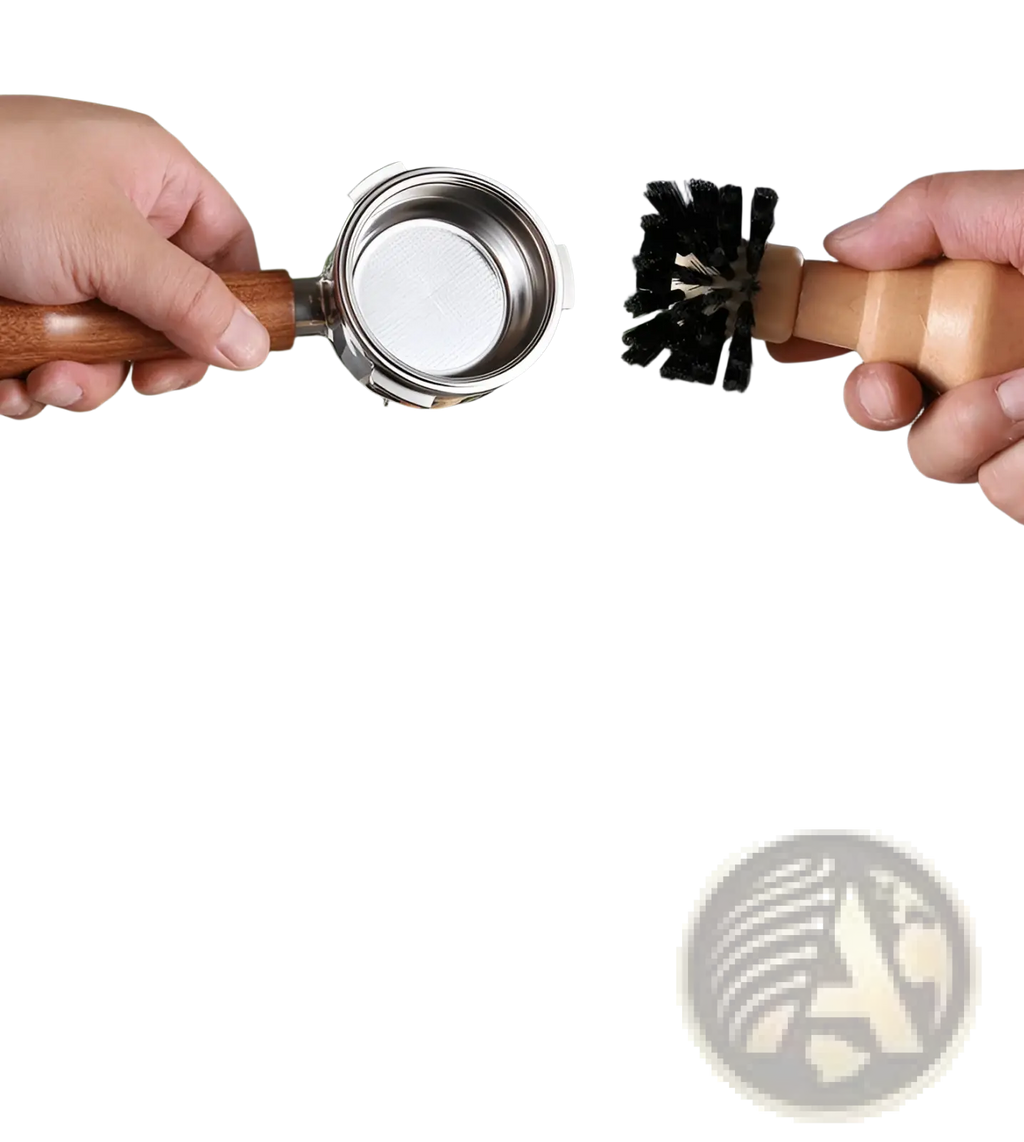 Coffee Machine Cleaning Brush 2pcs Wooden Espresso Tool