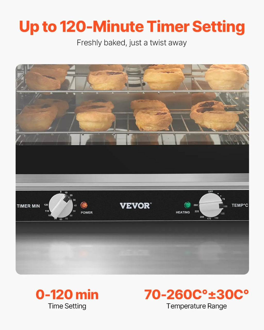 Commercial Convection Oven 66l 2800w Stainless Steel