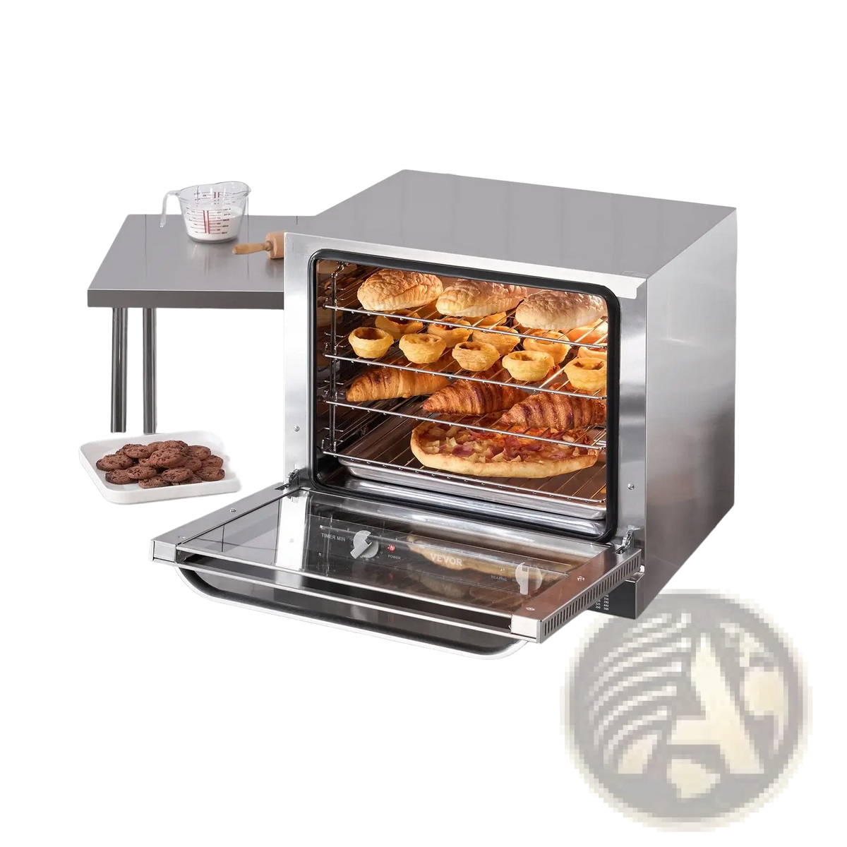 Commercial Convection Oven 66l 2800w Stainless Steel