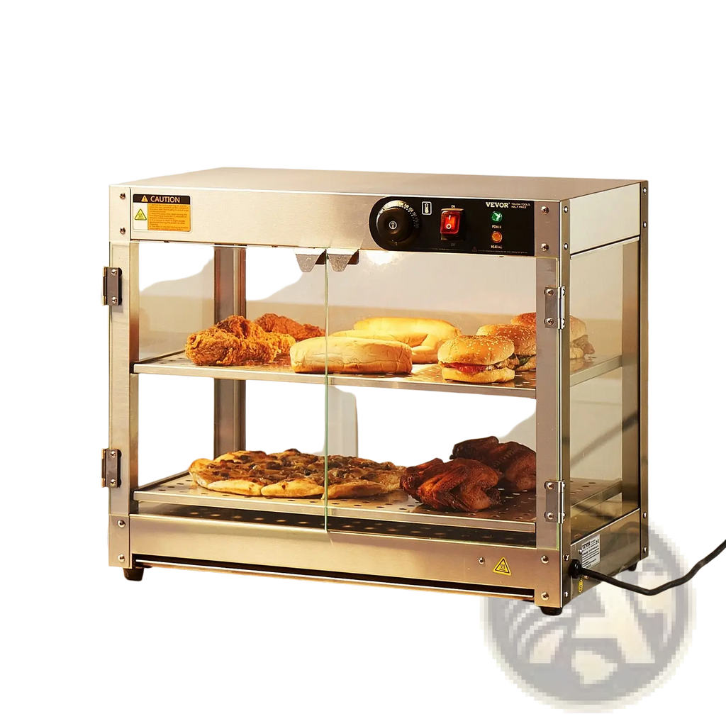 Commercial Food Warmer 2 Tier Countertop Pizza Display