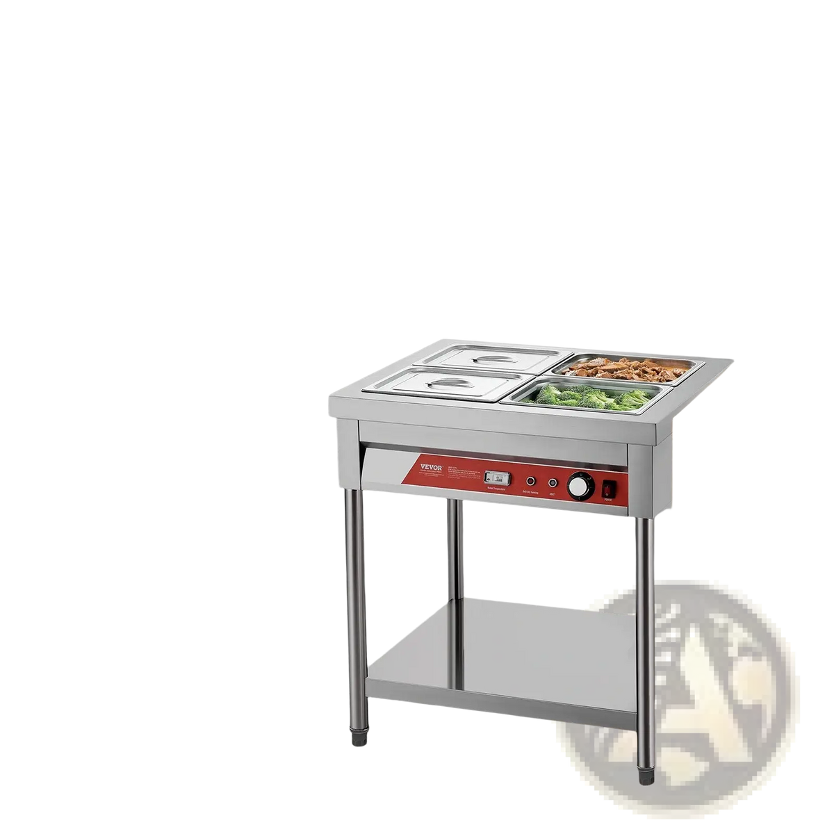 Commercial Food Warmer 4 Pan Electric Steam Table