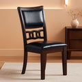 Gia Ebony Dining Chairs Set Of 2 Rubber Wood Solids