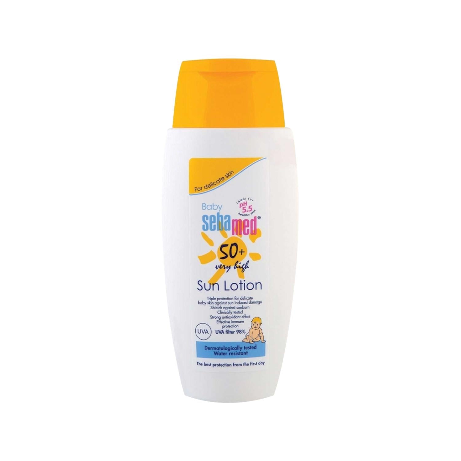 Sebamed Baby Sunscreen Lotion SPF50 - Gentle, Multi-Purpose Protection for Sensitive Infant Skin, 5.07 fl oz