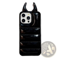 Devil Horn Quilted Leather Iphone Case