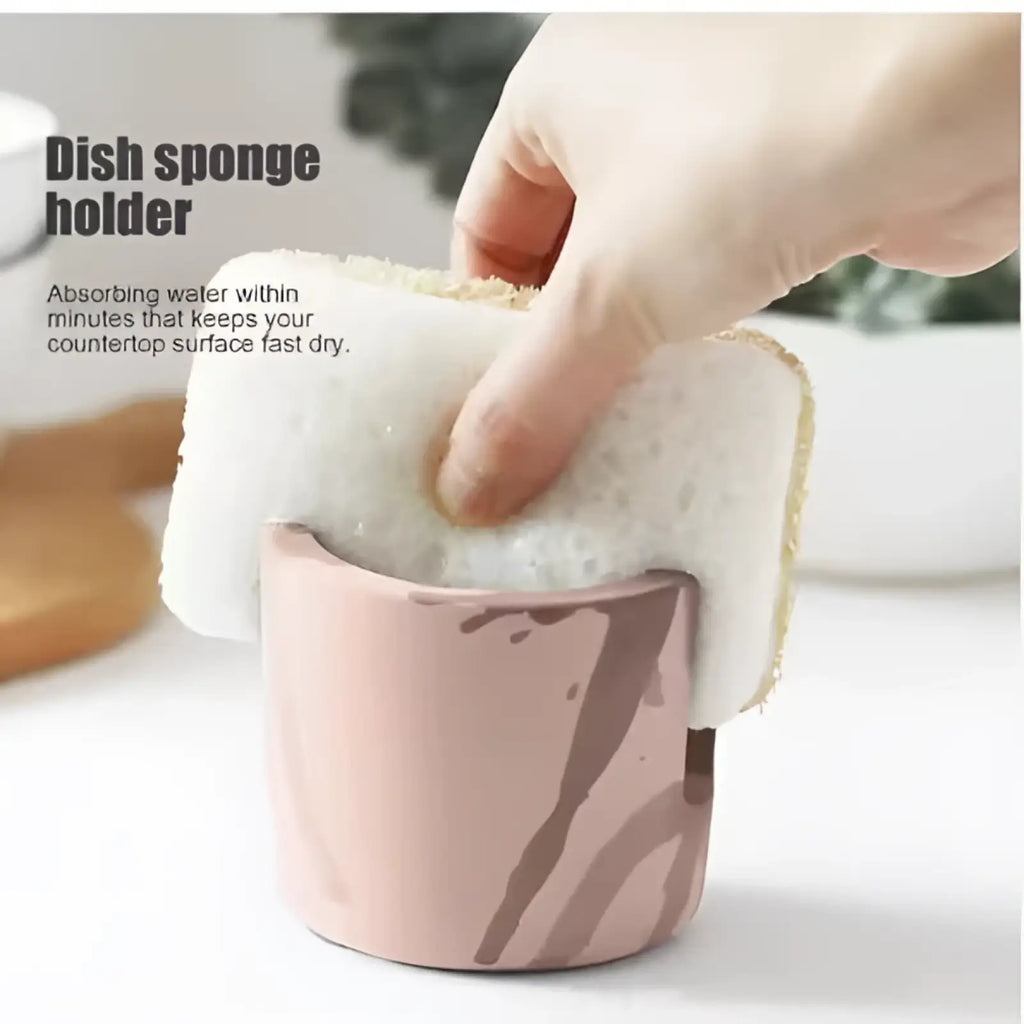 Diatom Mud Sponge Rack Ceramic Sink Caddy Holder