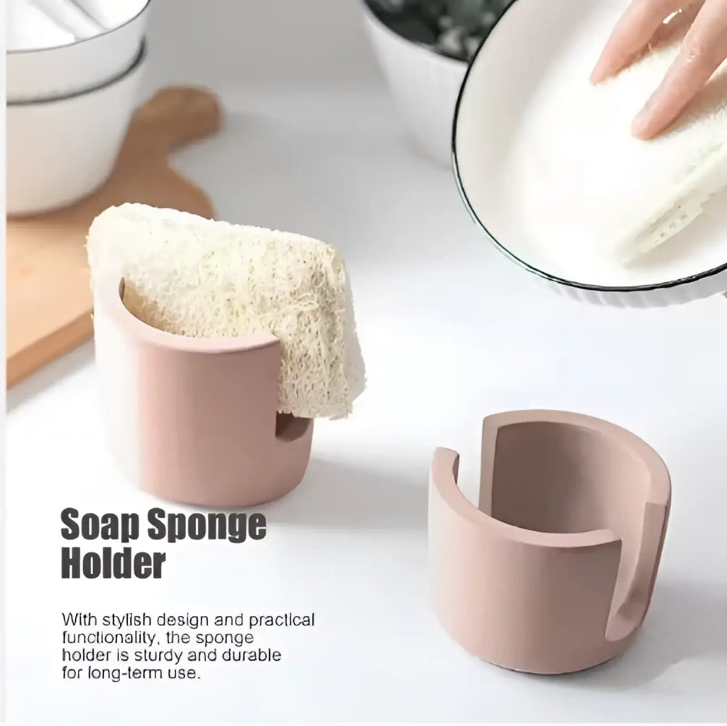 Diatom Mud Sponge Rack Ceramic Sink Caddy Holder