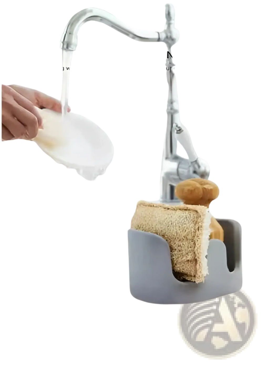 Diatom Mud Sponge Rack Kitchen Sink Caddy Organizer