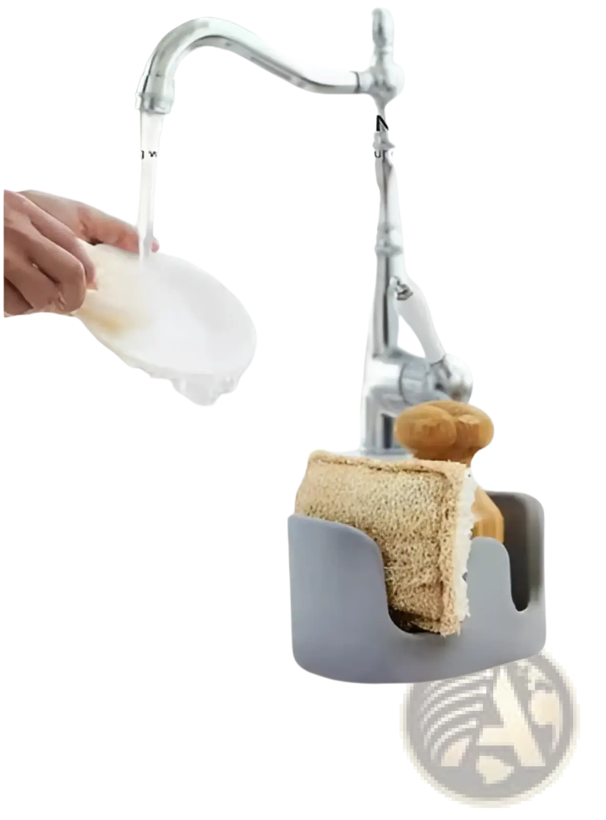 Diatom Mud Sponge Rack Kitchen Sink Caddy Organizer