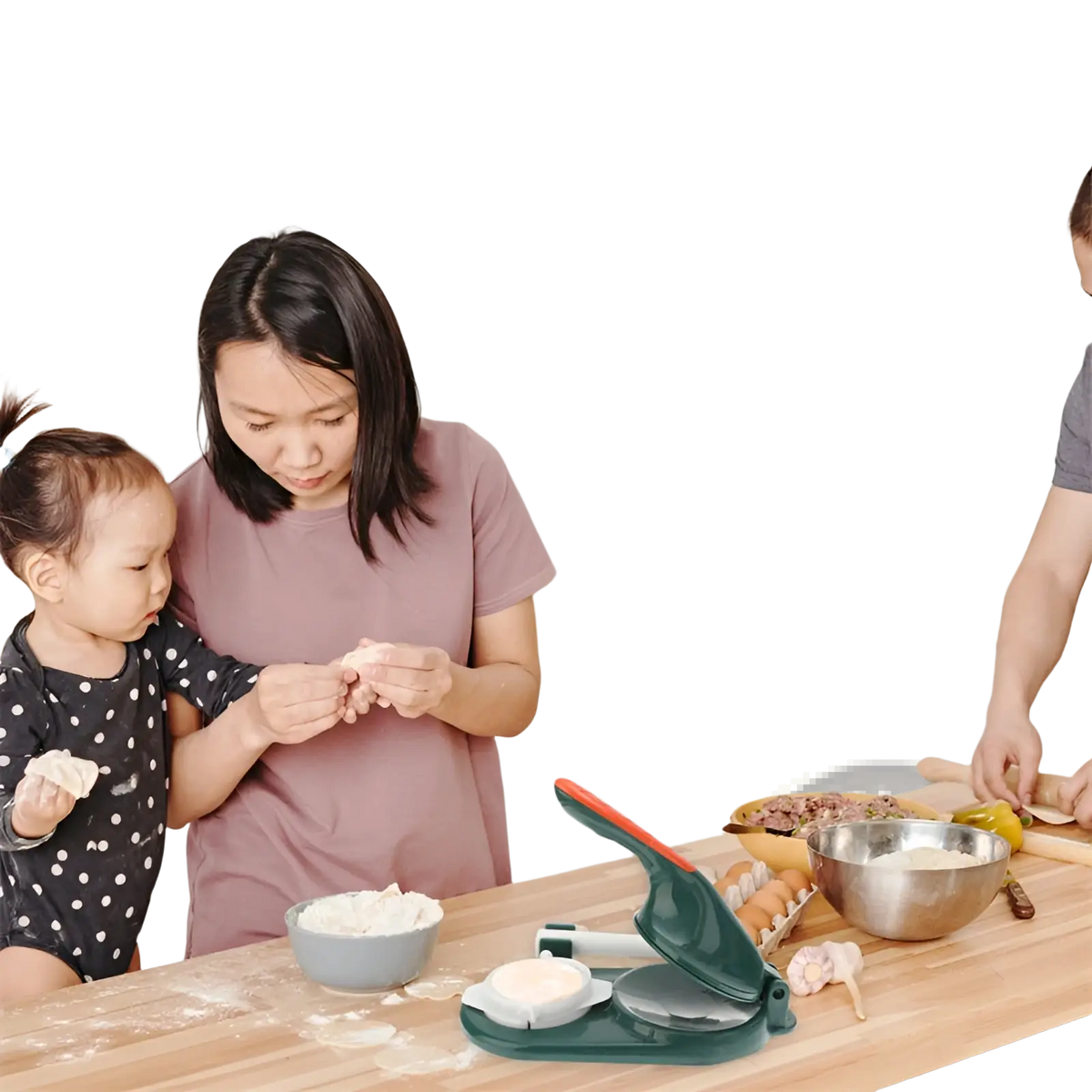 Dumpling Maker 3 in 1 Manual Dough Pressing Tool