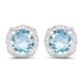1.90 ct. Blue Topaz .925 Sterling Silver Earrings