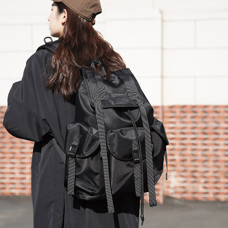 Student Backpack Drawstring Travel Large Capacity Schoolbag