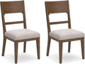 Cabalynn Traditional Dining Chair Set, 2 Chairs, Brown
