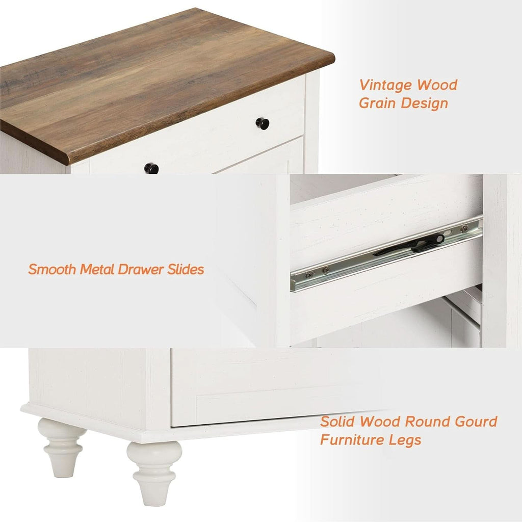 68 Inch Buffet Cabinet With Storage Modern Farmhouse