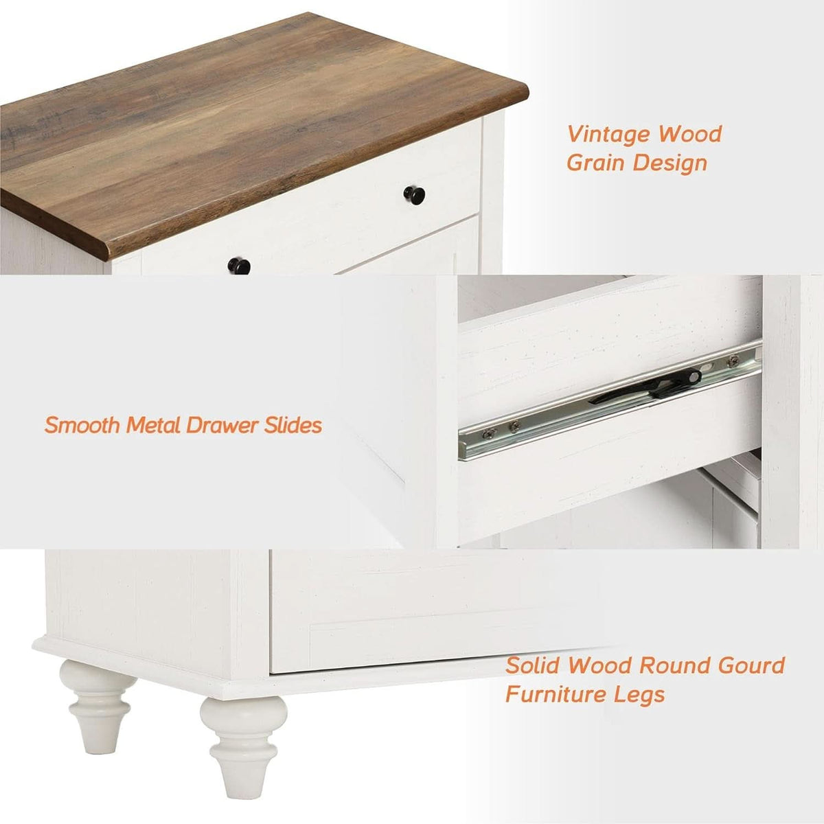 68 Inch Buffet Cabinet With Storage Modern Farmhouse