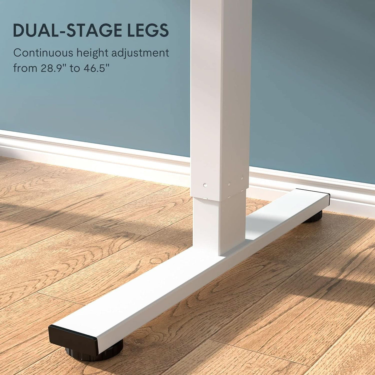 48 X 24 Standing Desk Height Adjustable White Frame Maple