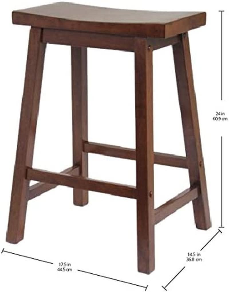 Satori 24 Inch Walnut Counter Stool For Modern Kitchen Bar
