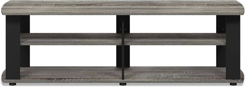 Nelly Entertainment Center TV Stand 43 Inch Wide Grey Black