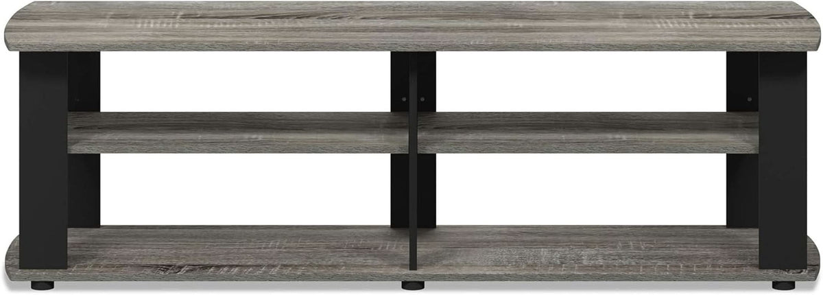 Nelly Entertainment Center TV Stand 43 Inch Wide Grey Black