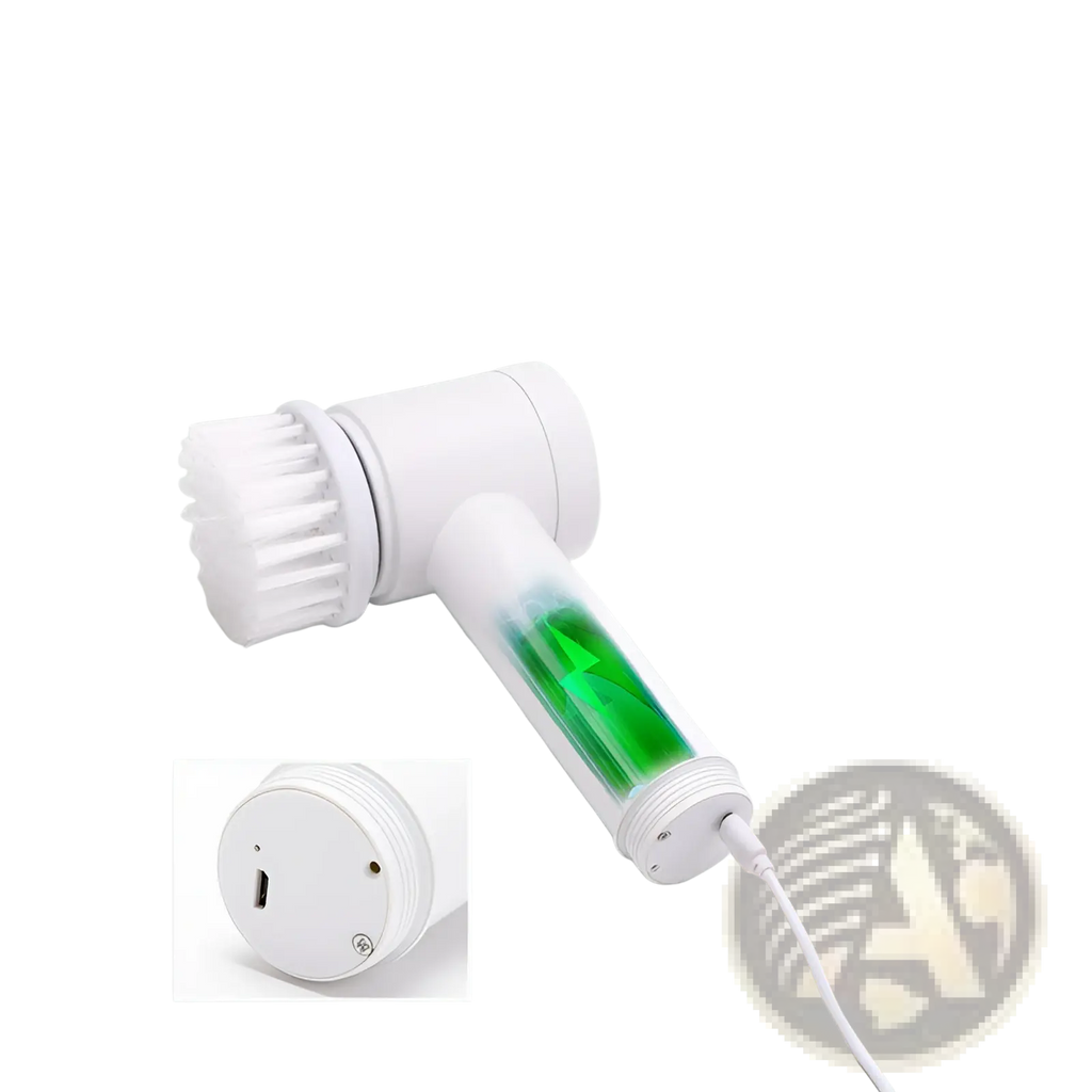 Electric Cleaning Brush Waterproof 5 Head Usb Scrubber