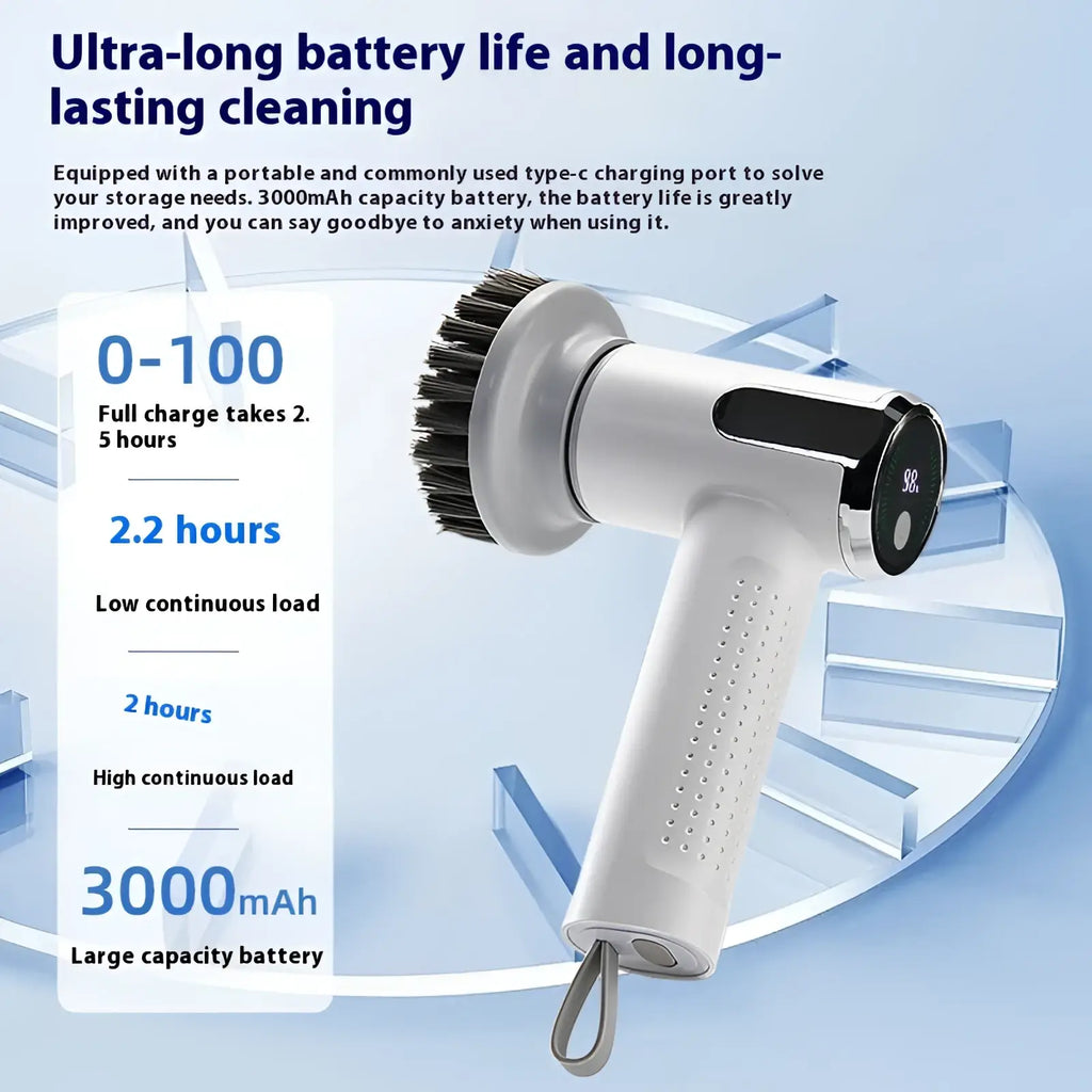 Electric Cleaning Brush Wireless Smart Scrubber Tool