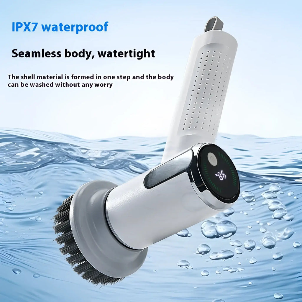 Electric Cleaning Brush Wireless Smart Scrubber Tool