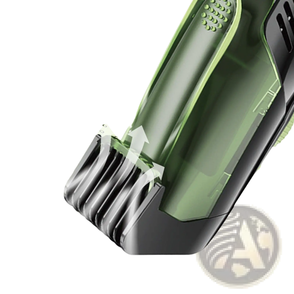 Electric Hair Trimmer with Vacuum and Digital Display