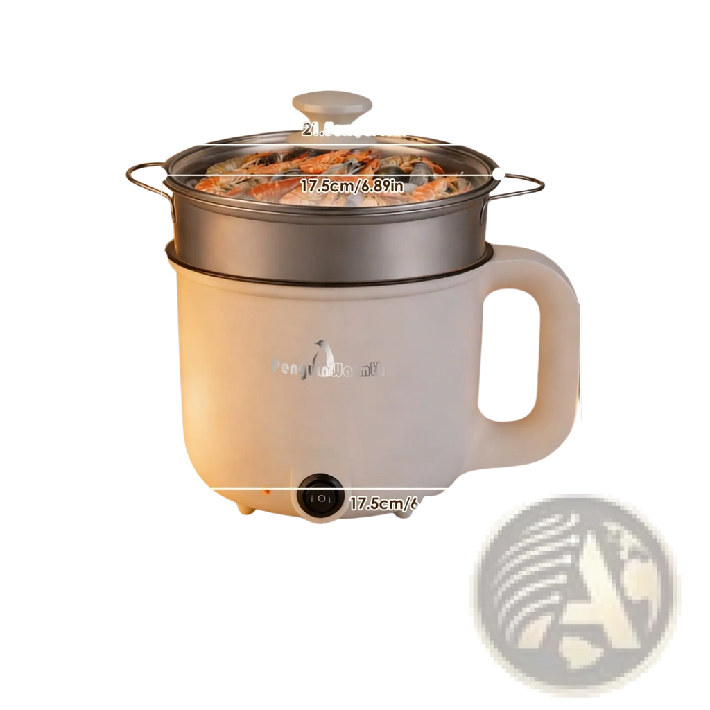 Electric Hot Pot with Steamer 1.8l Mini Rice Cooker