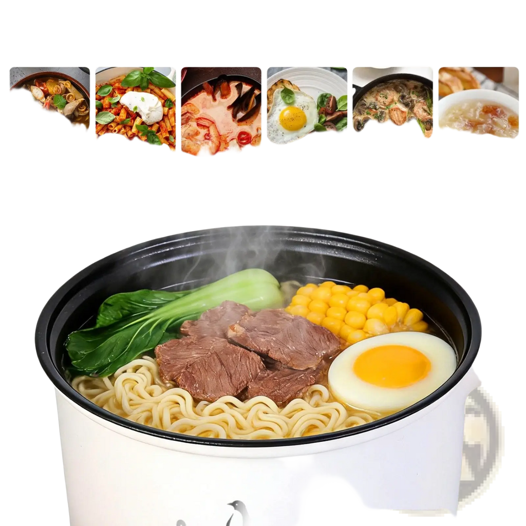 Electric Hot Pot with Steamer 1.8l Mini Rice Cooker